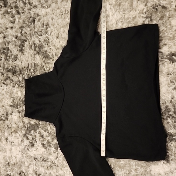 ZARA BASIC BLACK WOMEN'S SWEATER ,SWEATSHIRT SIZE XL ,PRE-OWNED, NO TAG MATERIAL - Picture 3 of 7